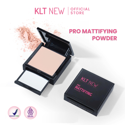 Klt new klt new pro mattifiying compact powder bedak padat 01 light - masukkeranjang.com